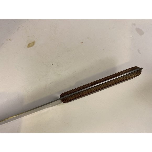 Precision Hollow Ground Wood Handle Three Rivet Full Tang Chef's 9 in. Knife - Picture 4 of 9